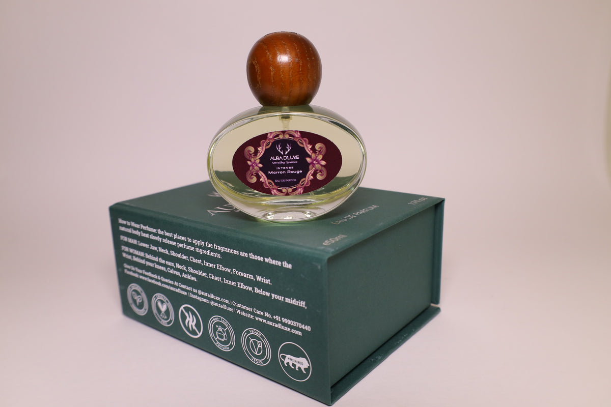 Marron Rouge Eau de Parfum for Women, studio photo
