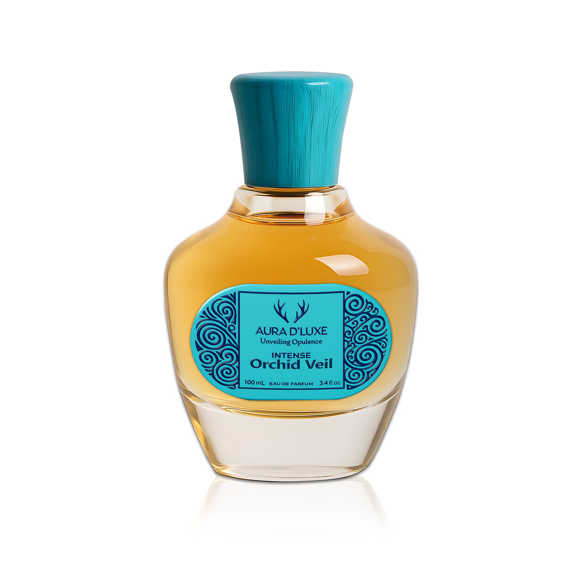 Orchid Veil Eau de Parfum for Women, 100 ml bottle on white